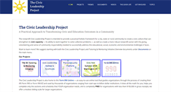 Desktop Screenshot of civicleadershipproject.org