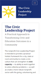 Mobile Screenshot of civicleadershipproject.org