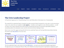 Tablet Screenshot of civicleadershipproject.org